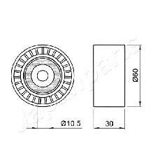 Фото 2 - Натяжний ролик ременя ГРМ JAPANPARTS BE-334 (BE334)