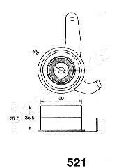 Фото 2 - Натяжний ролик ременя ГРМ JAPANPARTS BE-521 (BE521)