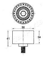 Фото 2 - Натяжной ролик ремня ГРМ JAPANPARTS BE-K17 (BEK17)