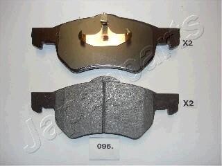 Комплект тормозных колодок, дисковый тормоз - JAPANPARTS PA-096AF