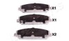 Комплект тормозных колодок - (d10601LA1A, D10609FE0A, D1060ZC60J) JAPANPARTS PA-159AF (фото 1)