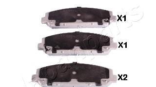 Комплект тормозных колодок - JAPANPARTS PA-159AF