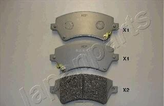 Комплект тормозных колодок, дисковый тормоз - (04465YZZDC, 0446502130) JAPANPARTS PA-211AF