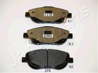 Комплект тормозных колодок, дисковый тормоз - JAPANPARTS PA-276AF