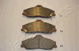 Комплект тормозных колодок, дисковый тормоз - (uhy13323zb, uhy13323zd, uhy13323ze) JAPANPARTS PA-373AF (фото 1)