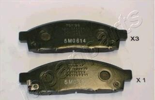 Комплект тормозных колодок, дисковый тормоз - (4605A284, 4605A198, 4605A623) JAPANPARTS PA-504AF (фото 1)