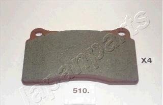 Комплект тормозных колодок, дисковый тормоз - (3064513, 30645135, 306451352) JAPANPARTS PA-510AF