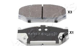 Комплект тормозных колодок, дисковый тормоз - (5581071L02) JAPANPARTS PA-820AF