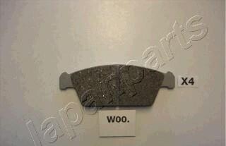 Комплект тормозных колодок, дисковый тормоз - JAPANPARTS PA-W00AF