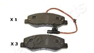 Klocki ham. nissan t. nv400 23 dci 11- - JAPANPARTS PP106AF
