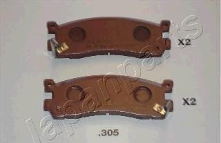 Комплект тормозных колодок, дисковый тормоз - (hf392648za, tay22643z, ta012643z) JAPANPARTS PP-305AF