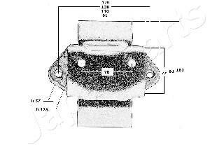 Фото 4 - Подушка двигателя JAPANPARTS RU-5024