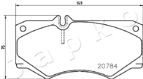 Фото 2 - Тормозные колодки JAPKO 500530