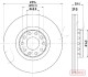 Диск гальмівний (передній) Audi 100/A6/A8 V8 2.2-4.2 88-02 (314x30) - JAPKO 600924C (фото 1)