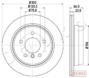 -Гальмівний диск - JAPKO 610117C