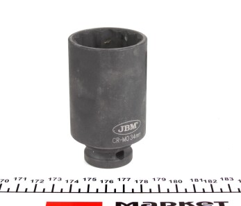 Головка торцева ударна 1/2" 34 мм 12-граней Long 78 мм - JBM 11617