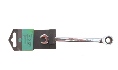 Ключ рожково-накидной с трещоткой 10 мм 90 зуб.L-150 мм - JBM 13467