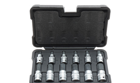 Набор бит 12 шт (6-ти гранных, с углублением 1/2) - JBM 51260