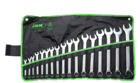 Набір ключів ріжково-накидних 5/16-1"1/4in 17 од. - JBM 51890