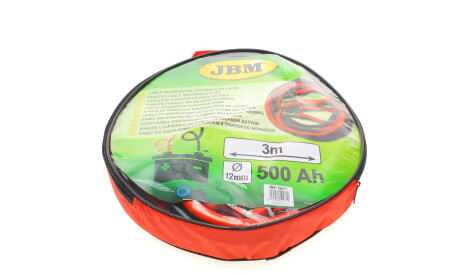 Кабель стартера 50mm x2 (3m) з латунними зажимами - JBM 52071