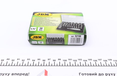Набор инструмента комбинированный 1/4"" (головки,"Набір інструментів комбінований 1/4"" (головки - JBM 52198