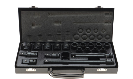 Набор головок ударных (1/2") + адаптер, (19 предметов) - JBM 52345