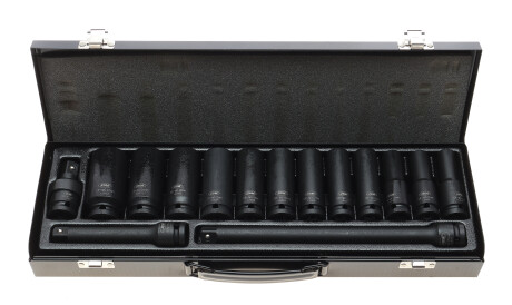 Набор головок ударных 6-гранных 1/2" (15 шт) - JBM 52346