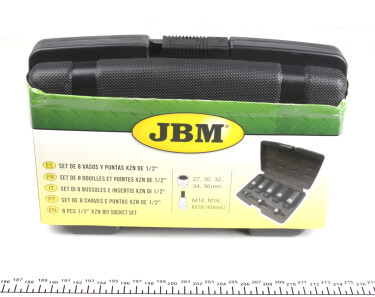 Набор головок ударных XZN 1/2" (27/30/32/34/36) (8шт) - JBM 52547