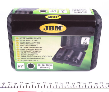 Набор ударных головок XZN 3 шт (30/32/36, 1/2") - JBM 52694