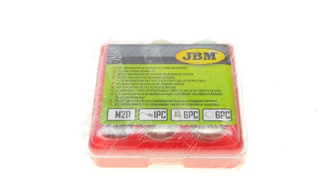 Набір інструментів для відновлення різьби в піддоні картера (M20) - JBM 53238