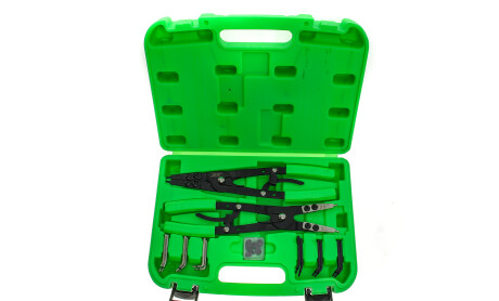 Набор щипцов для стопорных колец со сменными насадками 8 ед. - JBM 53389