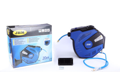 Шланг пневматический на катушке 3/8"" Ø9,"Шланг пневматичний на котушці 3/8"" Ø9 - JBM 53582