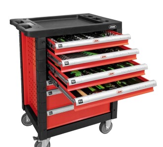 Тележка с инструментом (7-мь ящиков красная) - JBM 53686