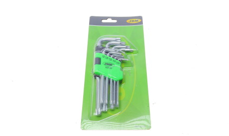 Набір ключів Г-подібних Torx 9 шт (T10 - T50) - JBM 53739 (фото 1)