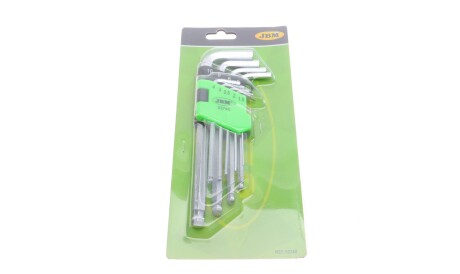 Набір ключів шестигранних Г-подібних 9 шт (1.5-10 мм) - JBM 53740