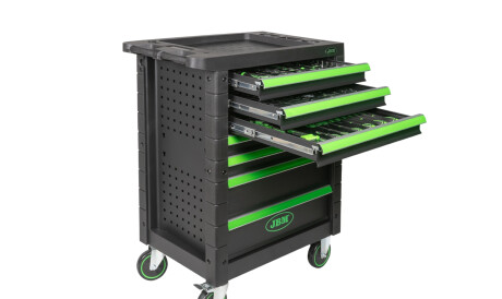 Візок з інструментами 7 секцій 172 од. (зелений) - JBM 53904