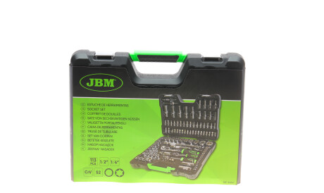 Набор насадок 12-гранных 113 предметов хромированные - JBM 54047
