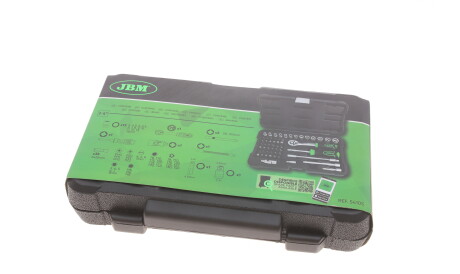 Набір інструментів комбінований 1/4" (головки, біти) 56 од. - JBM 54105