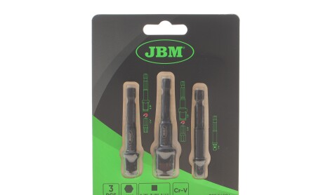 Набор переходников 1/4"-3/8"-1/2" 3 ед. - JBM 54586