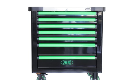 Тележка с инструментами 7 секций 199 ед. (зеленый)(незначительное повреждение) - JBM DSC_53912