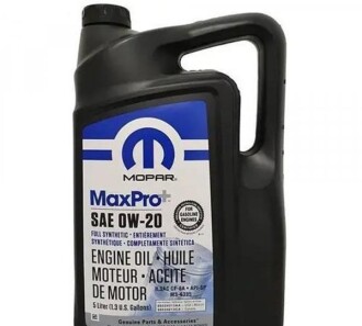 Моторна олива Mopar MAXPRO SAE 0W-20 5л - JEEP/CHRYSLER/DODGE 68218951AC