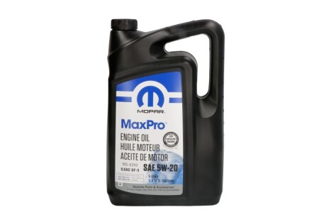 Олива моторна Chrysler Mopar MaxPro 5W-20, 5л. - JEEP/CHRYSLER/DODGE 68518203AA