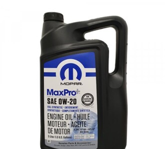 Моторна олива Mopar MAXPRO SAE 0W-20 5л - JEEP/CHRYSLER/DODGE 68524013AA