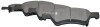 CHRYSLER Тормозные колодки дисковые Voyager 01-(колеса на &quot, 16&quot,) - (5019803AA, 5135258AA, K05019804AA) JP GROUP 5063600610 (фото 1)
