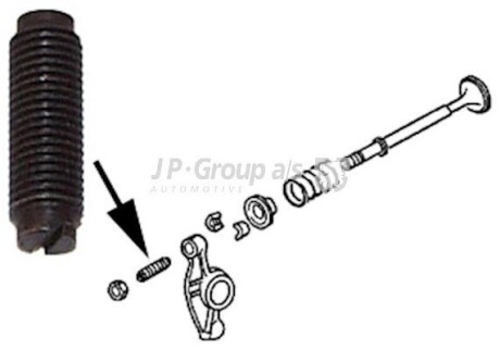 Винт регулювальний - (043109451, 111109451) JP GROUP 8111351500 (фото 1)