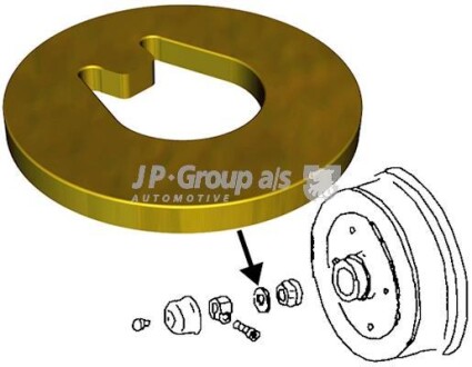 Подвеска, корпус колесного подшипника - JP GROUP 8141200900