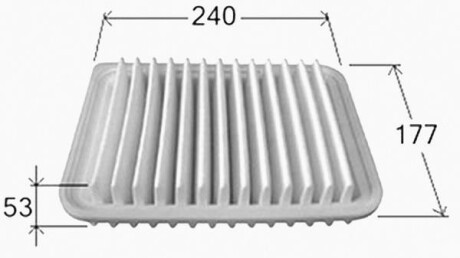 Фильтр воздушный 240/177/53 - JS ASAKASHI A1013