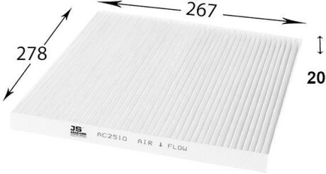 Фільтр, повітря у салоні - JS ASAKASHI AC2510