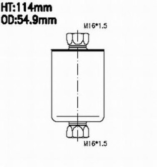 Топливный фильтр - (25055052, 25055129, 25171109) JS ASAKASHI FS481J