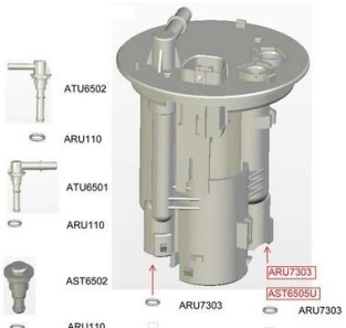 Фильтр топливный - JS ASAKASHI FS6505U